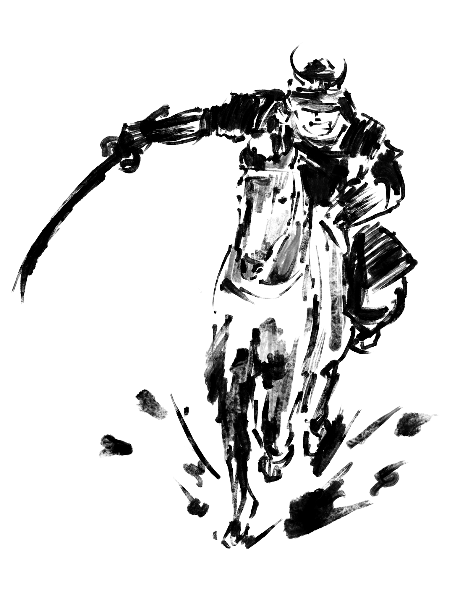 Samurai Calligraphy Art